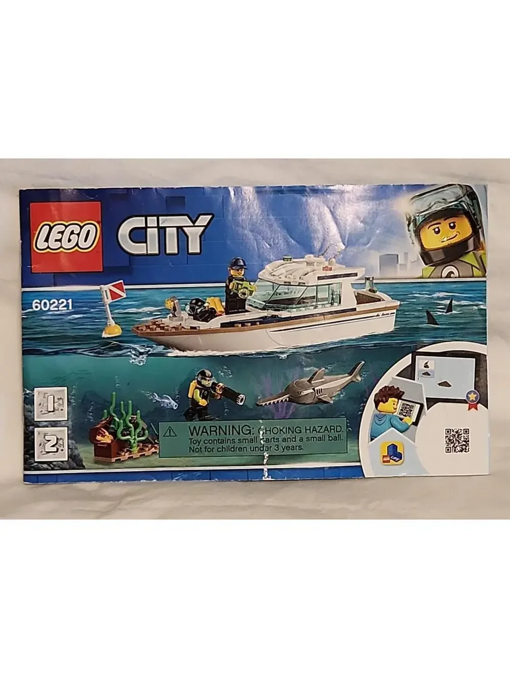 Lego 60221 Diving Yacht Boat Instruction Book Only